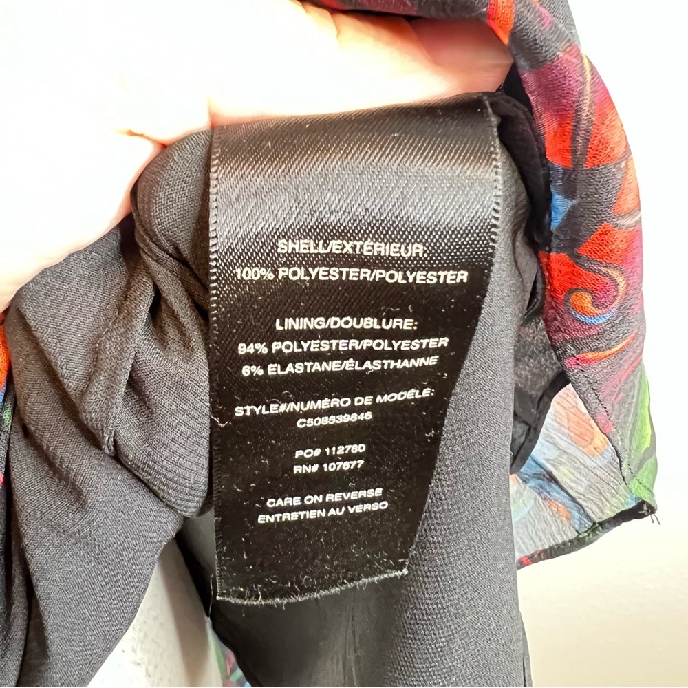 Alice + Olivia Draped Printed Flutter Sleeve Dress - image 5